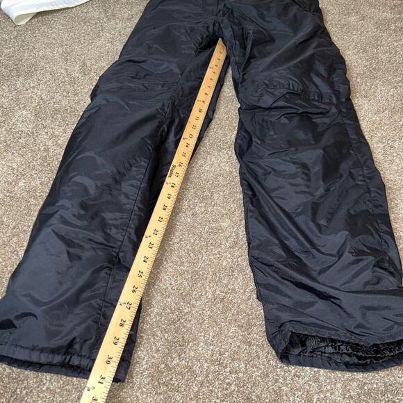 Ski Gear brand snow pants lined adjustable waist black nylon SZ MD side Pockets - Picture 9 of 12